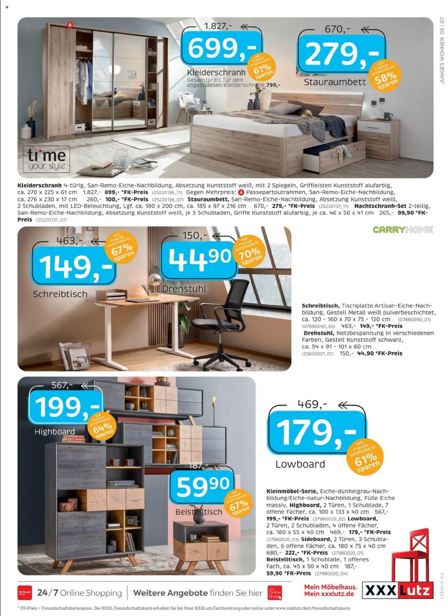 XXXLutz Restaurantgutscheine – gültig ab 09.04.2026 | Seite: 11 | Produkte: Lowboard, HIghboard, Beistelltisch, Kleiderschrank