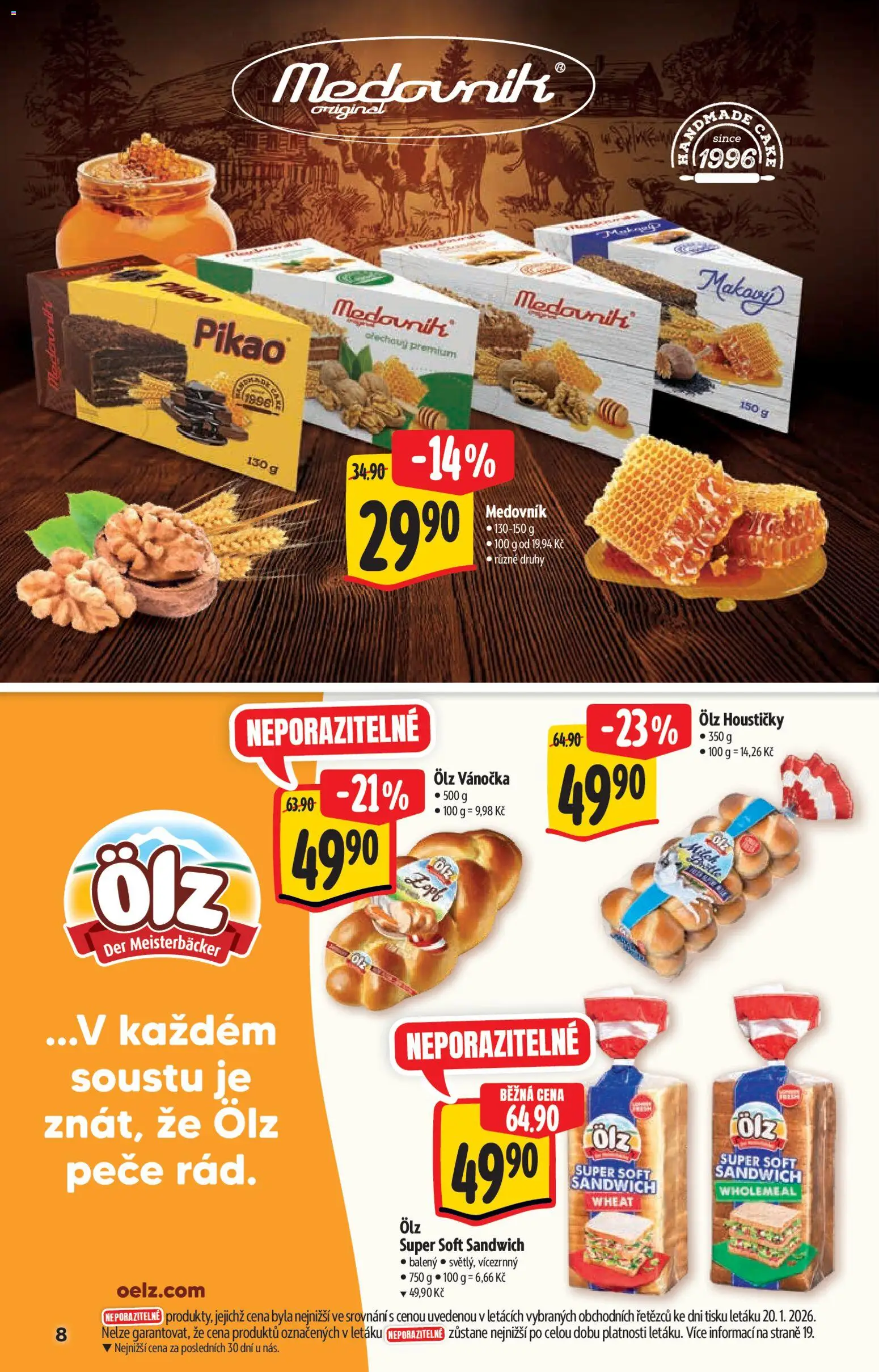 Albert katalog - Hypermarket - Brand od 28.01.2026 | Strana: 8 | Produkty: Medovník, Vánočka