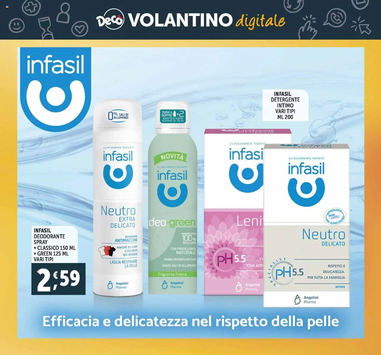 Volantino Decò del 03.10.2025 | Pagina: 35 | Prodotti: Deodorante, Detergente intimo, Intimo, Fragranza