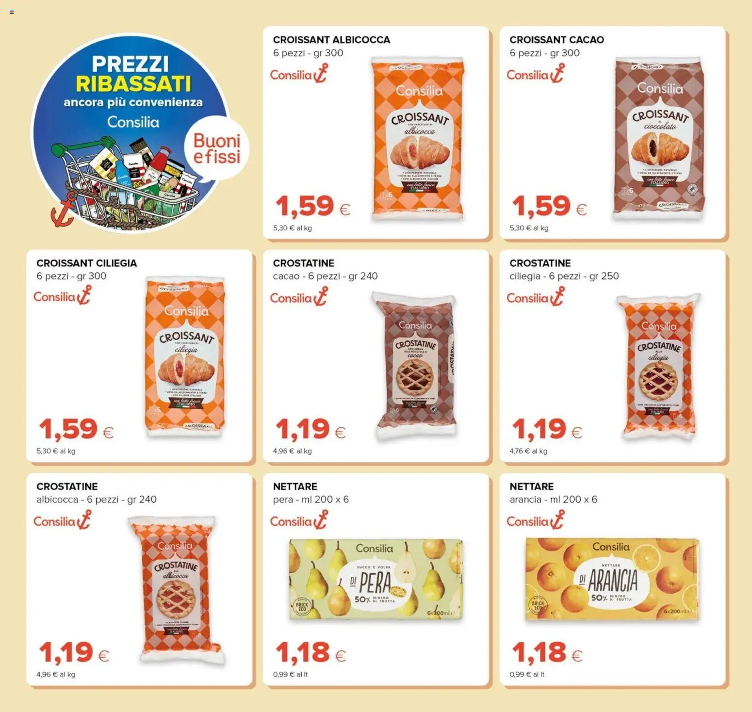 Volantino Tigre del 01.01.2026 | Pagina: 20 | Prodotti: Cioccolato, Crostatine, Pera, Cacao