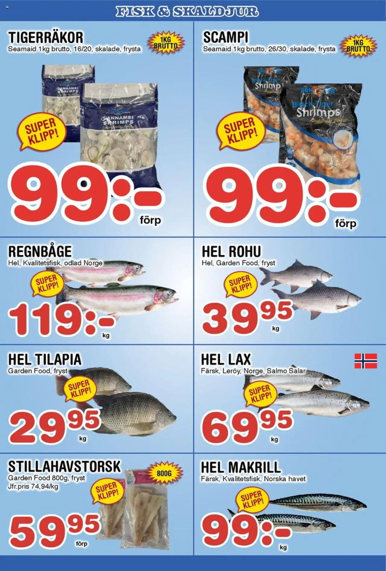 Nya Pulsen reklamblad aktuell från 25.08.2025 | Sida: 11 | Produkter: Lax