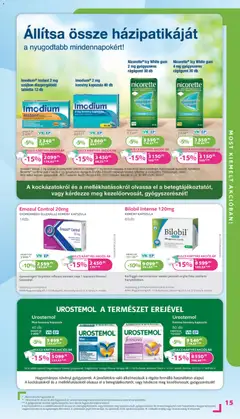 Kulcs Patika akciós újság - amely érvényes a következő dátumtól: 01.04.2026 | Oldal: 15