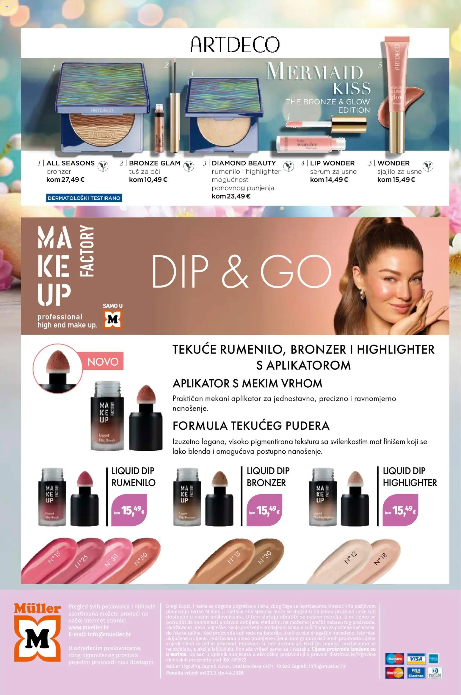 Müller katalog | vrijedi od 23.03.2026 | Stranica: 6 | Proizvodi: Tuš, Bronzer, Rumenilo, Tuš za oči