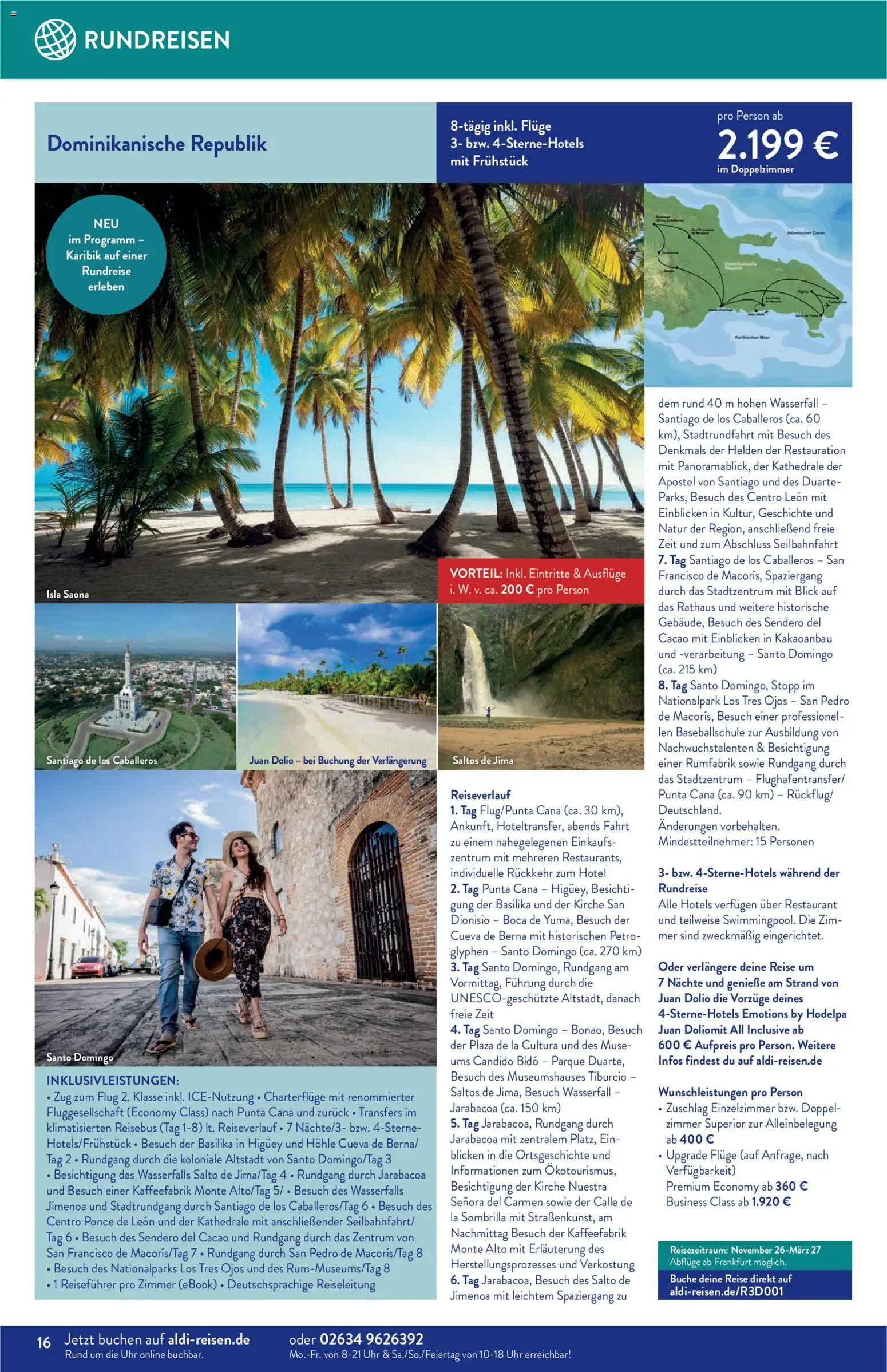 Aldi Reisen  Reisemagazin – gültig ab 01.03.2026 | Seite: 16 | Produkte: Uhr