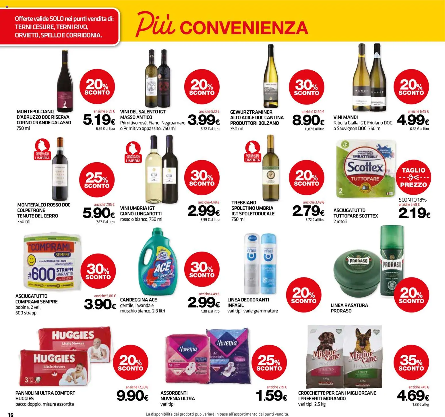Volantino Superconti del 12.02.2026 | Pagina: 17 | Prodotti: Pannolini, Crocchette, Asciugatutto, Lavanda