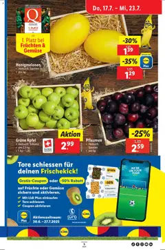 Lidl Aktionen ab 17.07.2025 | Seite: 5 | Produkte: Äpfel, Avocado, Gemüse, Früchte