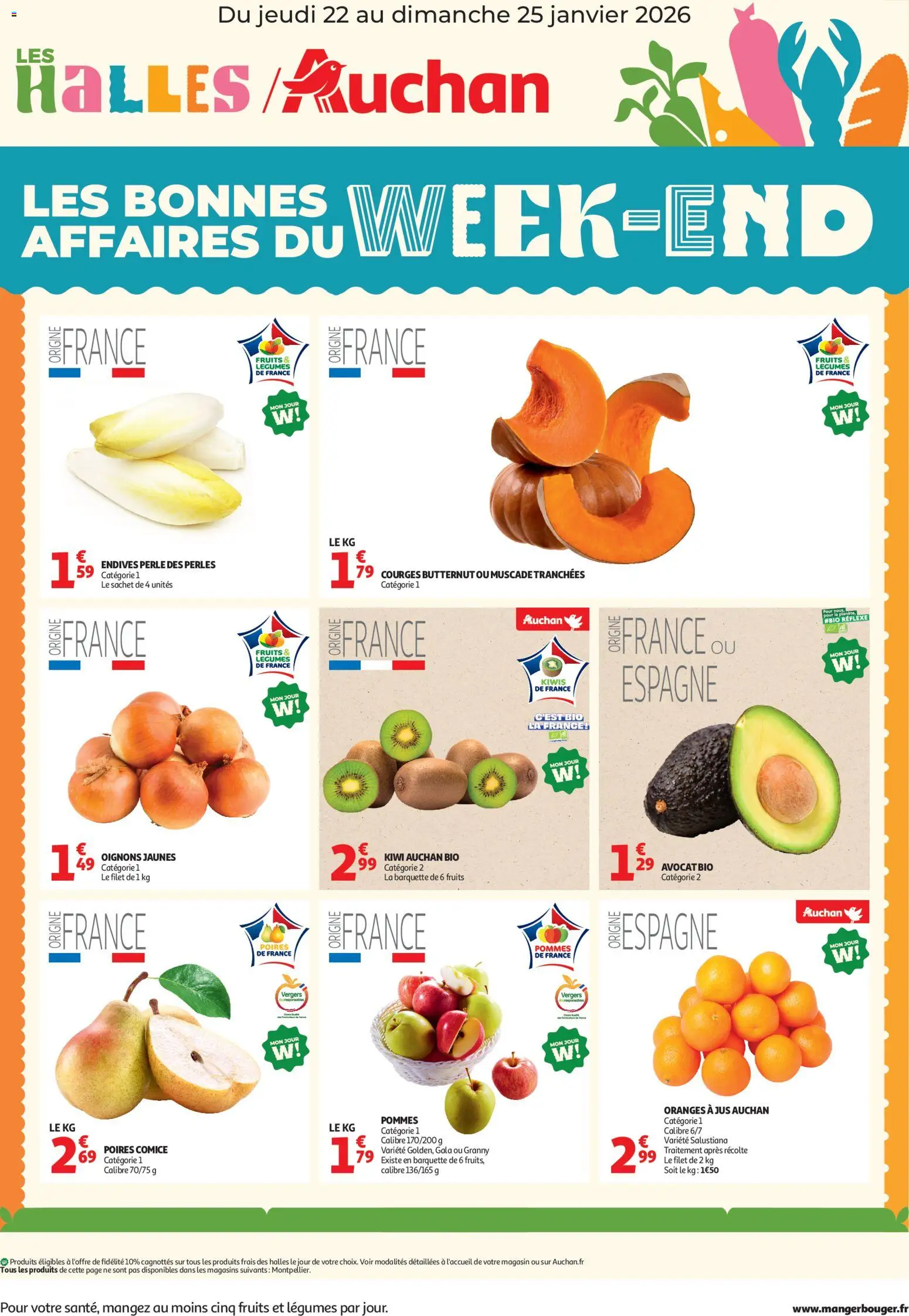 {H1} | Page: 1 | Produits: Butternut, Endives, Oranges, Oignons