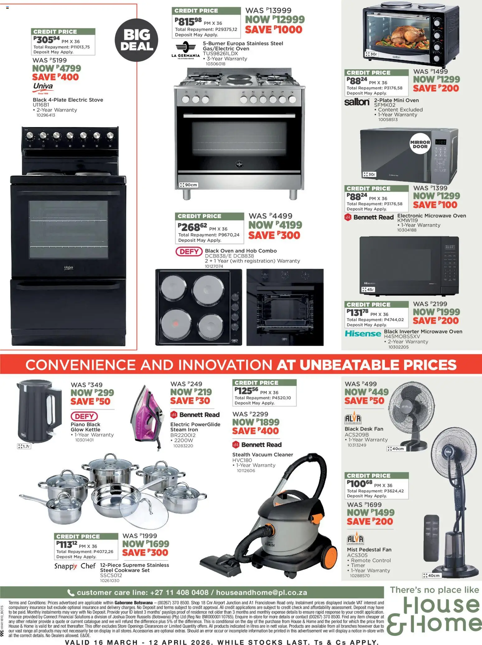New House and Home catalogue – valid from 16.03.2026 | Page: 8 | Products: Timer, Kettle, Vacuum cleaner, Fan