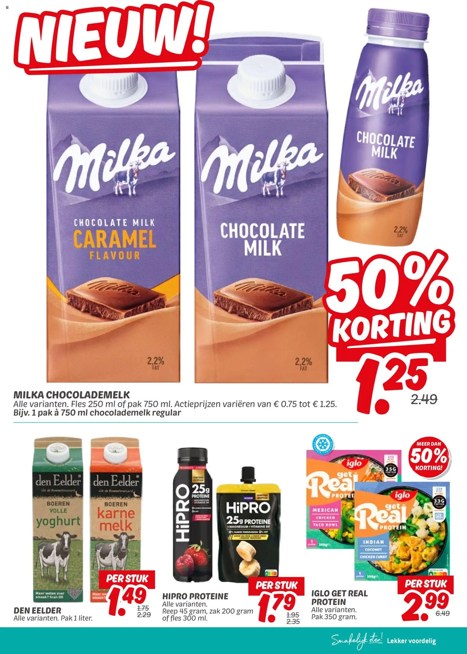 {H1} | Pagina: 5 | Producten: Melk, Yoghurt, Fles, Zak