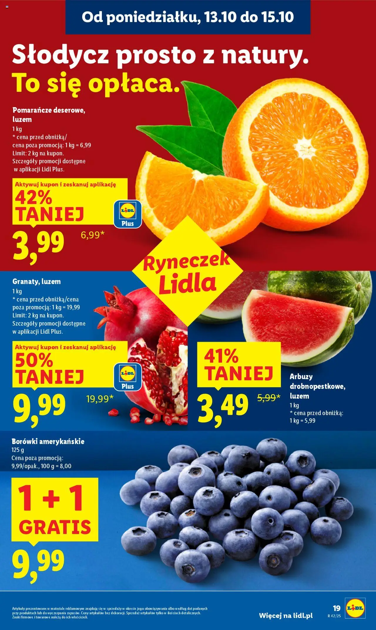 Lidl Gazetka od 13.10.2025 | Strona: 19 | Produkty: Pomarańcze