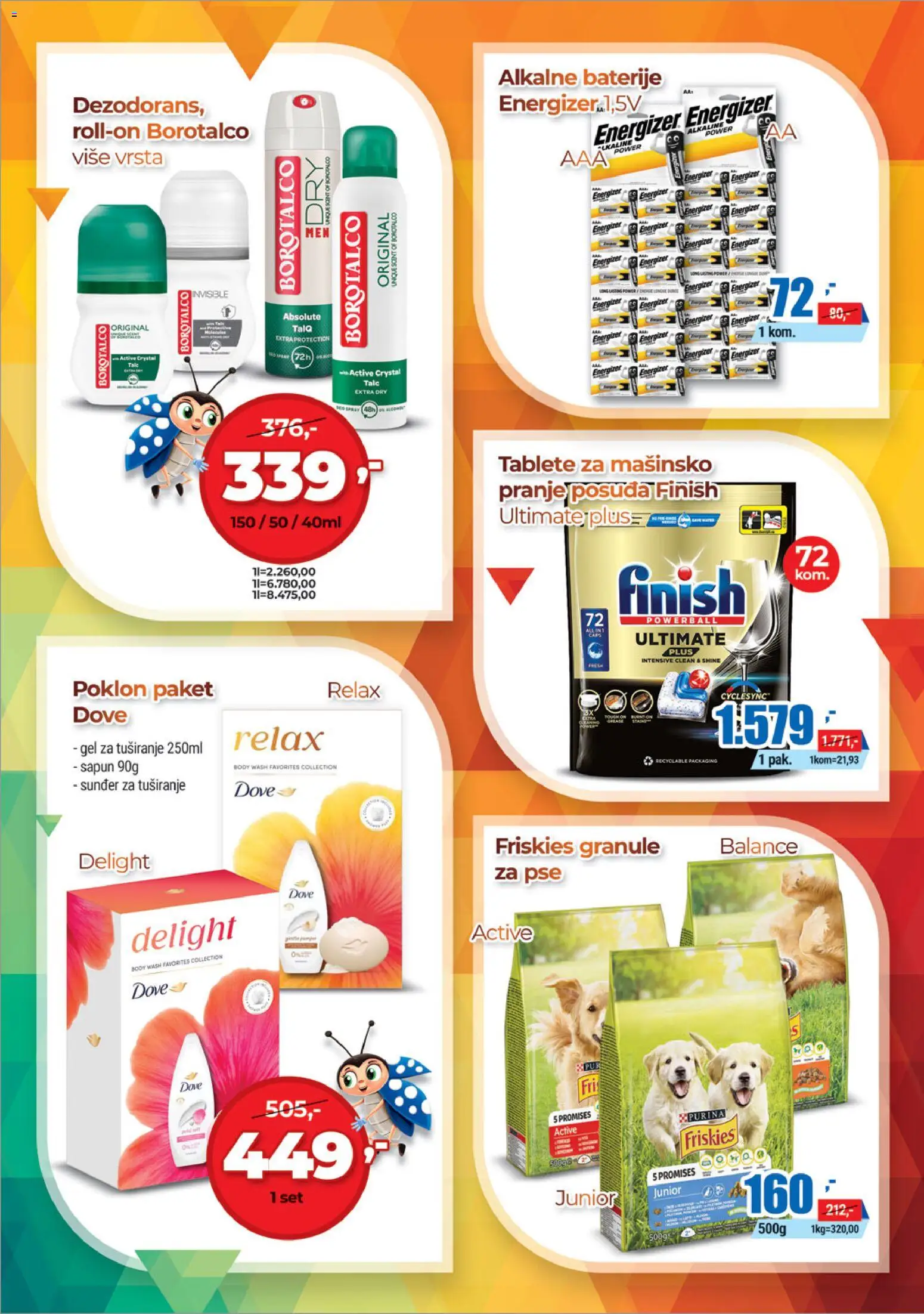 Trnava Promet katalog - važi od 06.11.2025 | Strana: 23 | Proizvode: Sapun, Gel za tuširanje, Dove, Baterije