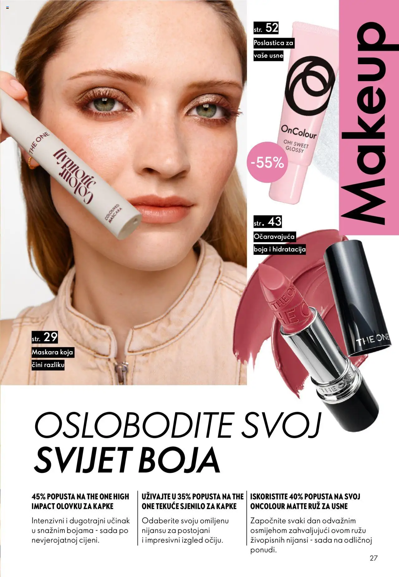 Oriflame katalog | vrijedi od 08.10.2025 | Stranica: 27 | Proizvodi: Maskara, Ruž