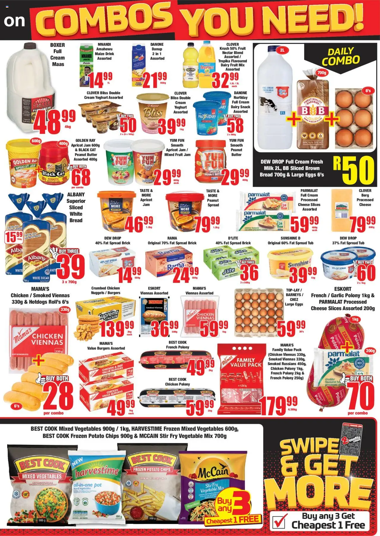 New Boxer catalogue – valid from 09.10.2025 | Page: 3 | Products: Yoghurt, Eggs, Cream, Fruit