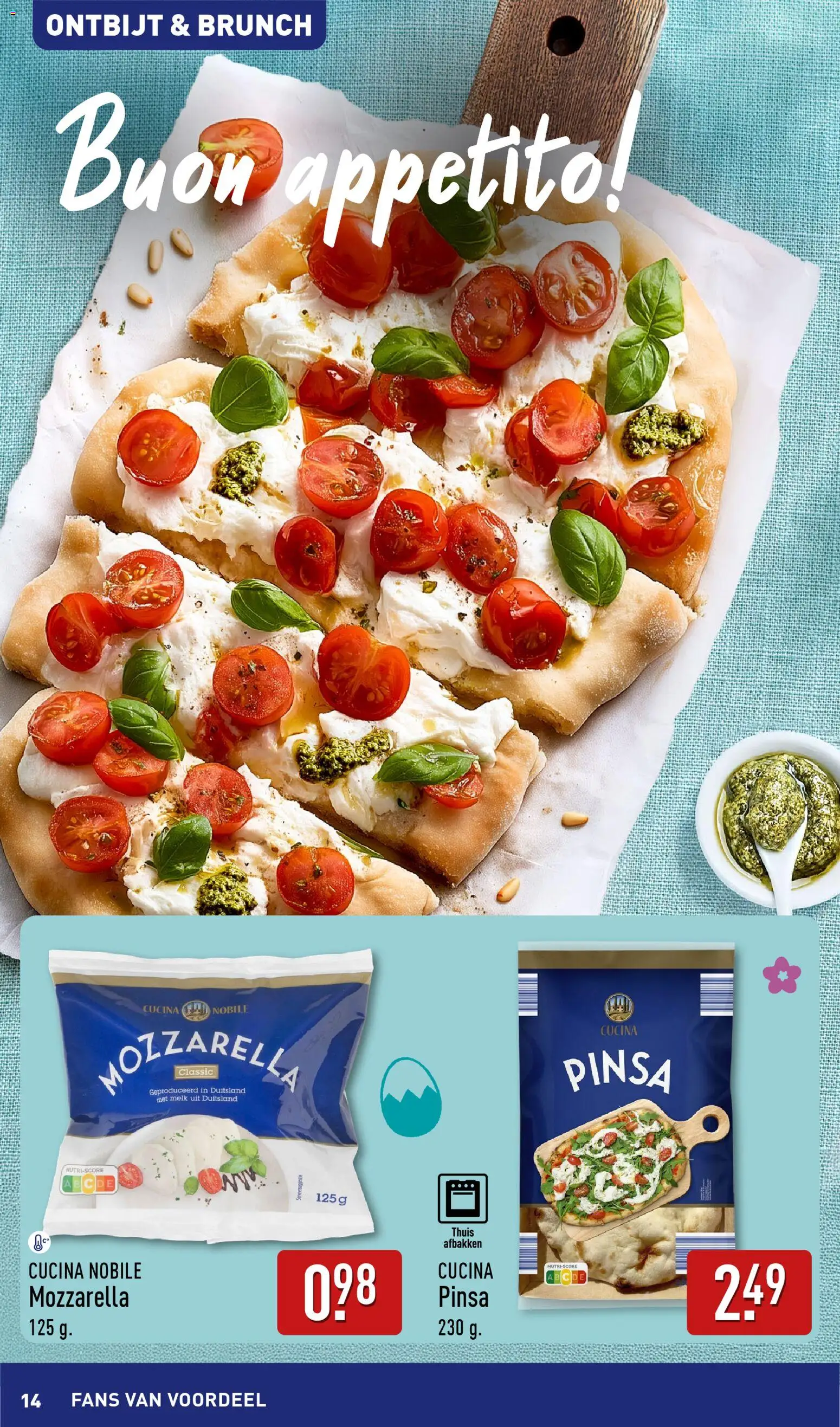 {H1} | Pagina: 14 | Producten: Melk, Mozzarella