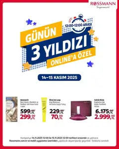 14.11.2025 tarihinden itibaren geçerli olan Rossmann kataloğu önizlemesi
