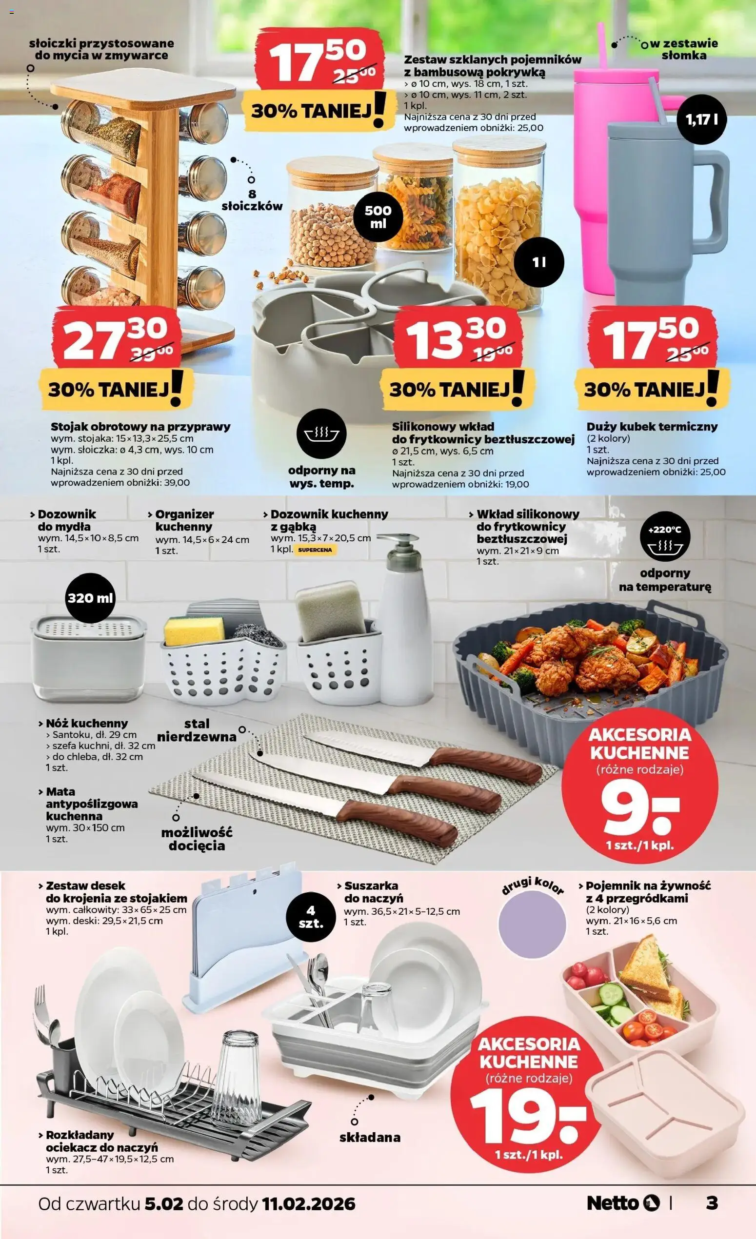 Netto gazetka - Spożywcza od 05.02.2026 | Strona: 24 | Produkty: Suszarka, Gąbka, Przyprawy