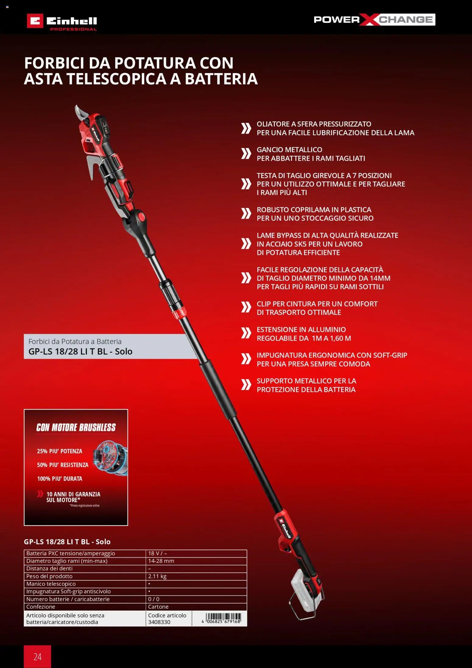 Volantino Einhell del 17.03.2026 | Pagina: 26 | Prodotti: Cintura, Alluminio, Batteria, Caricabatterie