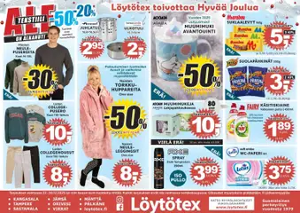 Löytötex-mainoslehti voimassa 22.12.2025 alkaen