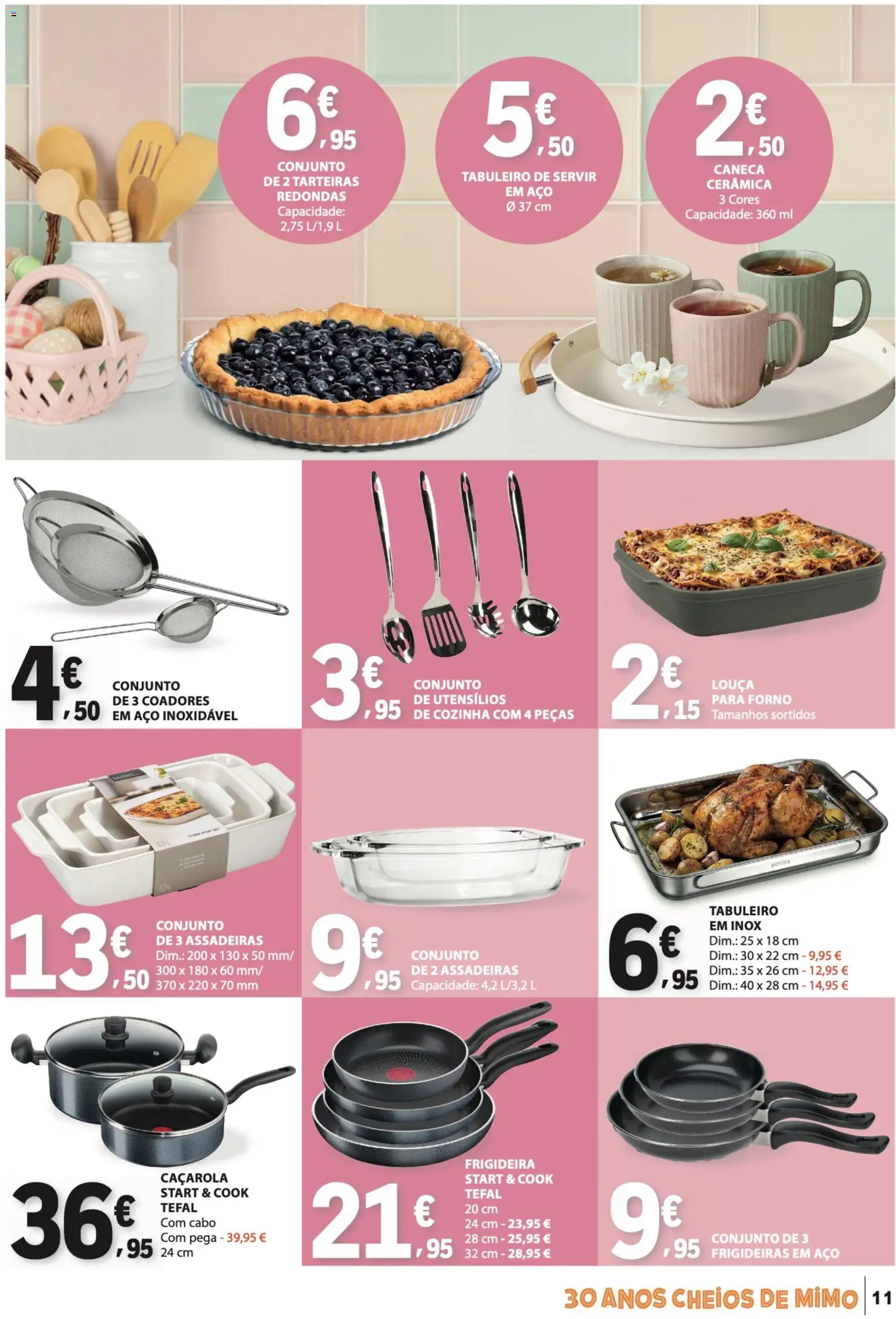 E.Leclerc Não Alimentar │ válido de 26.03.2026 | Página: 11 | Produtos: Forno, Cabo, Frigideira, Caneca