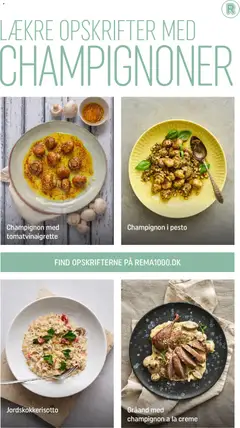 Champignon med tomatvinaigrette, Dish of champignon mushrooms with tomato vinaigrette. gyldig fra 28.02.2026 | Side: 7