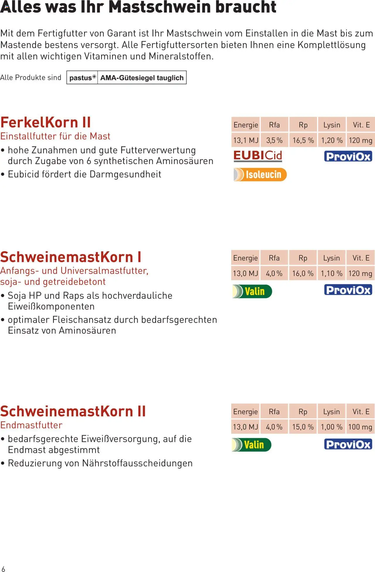 Lagerhaus  Schweinemast gültig ab 01.10.2025 | Seite: 6
