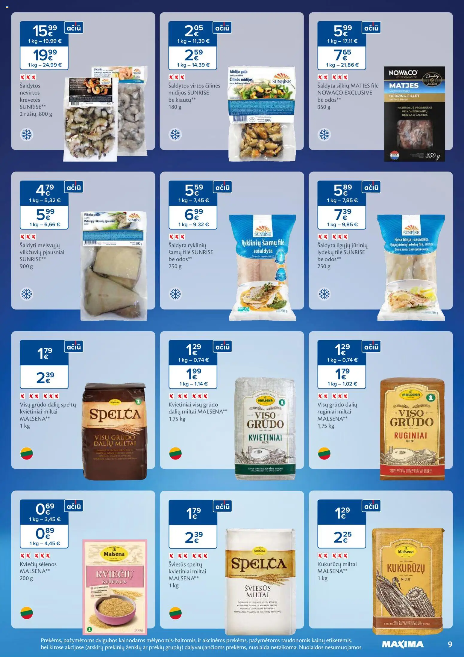 MAXIMA akcijos nuo 06.01.2026 | Puslapis: 9 | Prekių: Miltai