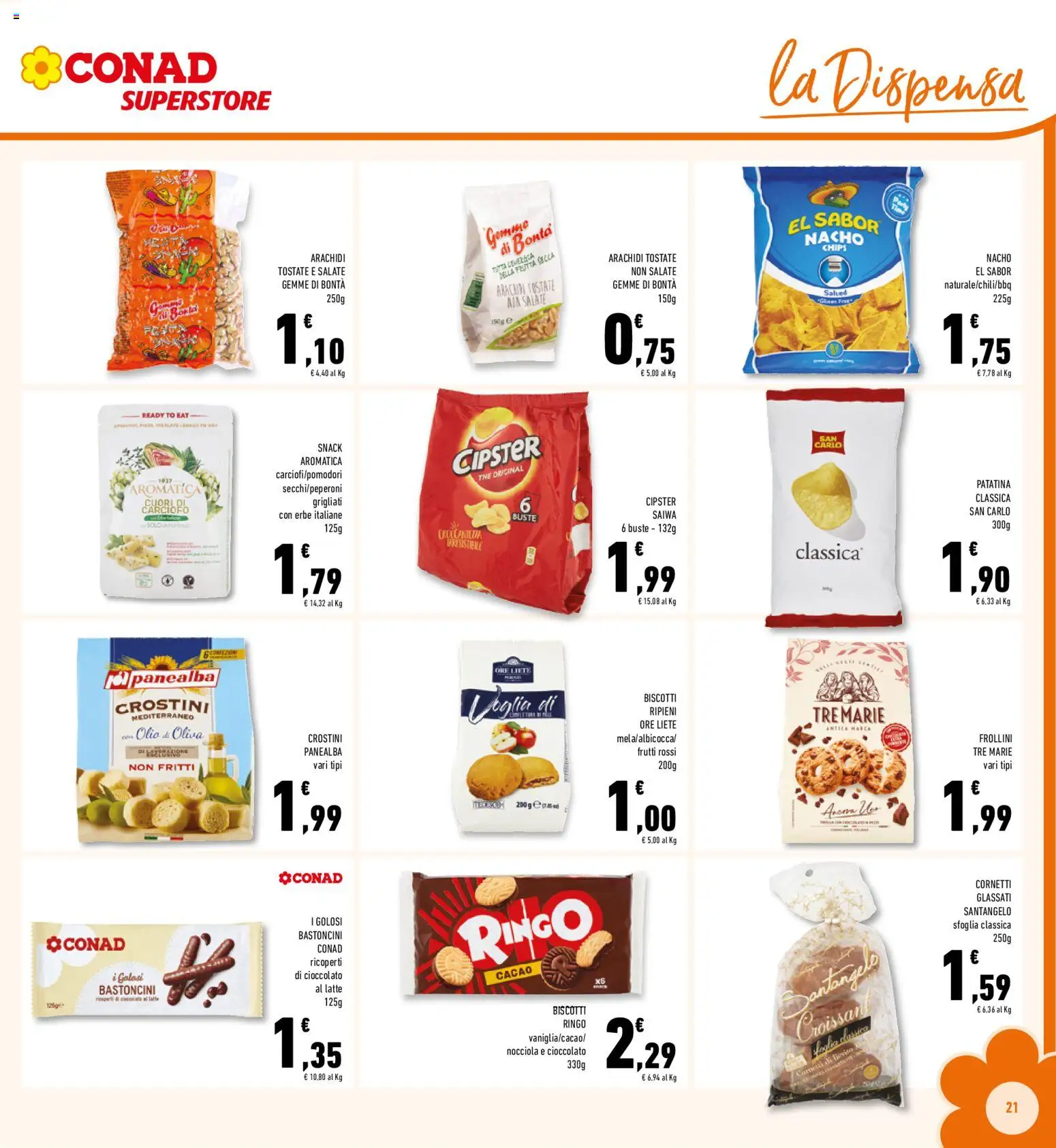 Volantino Conad del 29.01.2026 | Pagina: 21 | Prodotti: Frutta, Latte, Frollini, Olio di Oliva