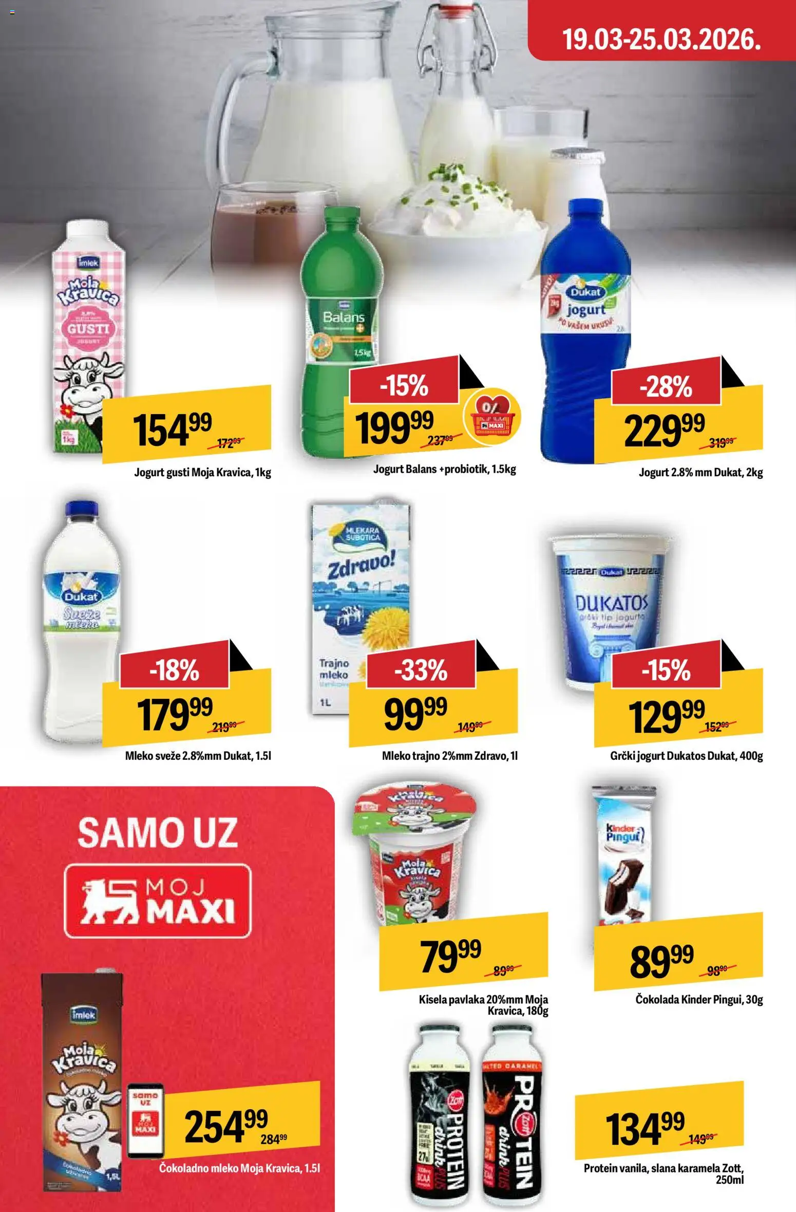 Maxi katalog katalog - važi od 19.03.2026 | Strana: 22 | Proizvode: Protein, Grčki jogurt, Jogurt, Čokolada
