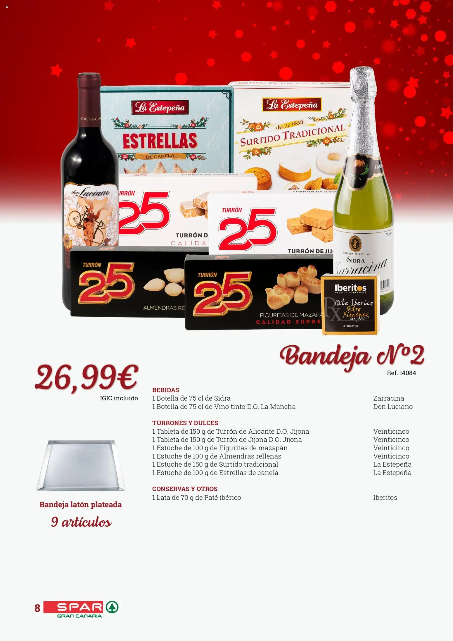 Spar folleto │ válido desde el 31.10.2025 | Página: 8 | Productos: Vino, Paté, Tableta, Bandeja