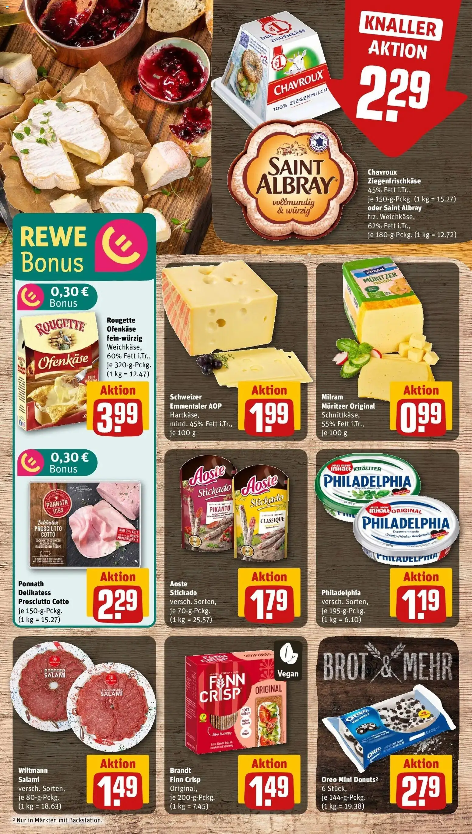 Rewe prospekt Hannover/Südstadt	 – gültig ab 16.02.2026 | Seite: 11 | Produkte: Philadelphia, Rougette ofenkase, Milram, Brot