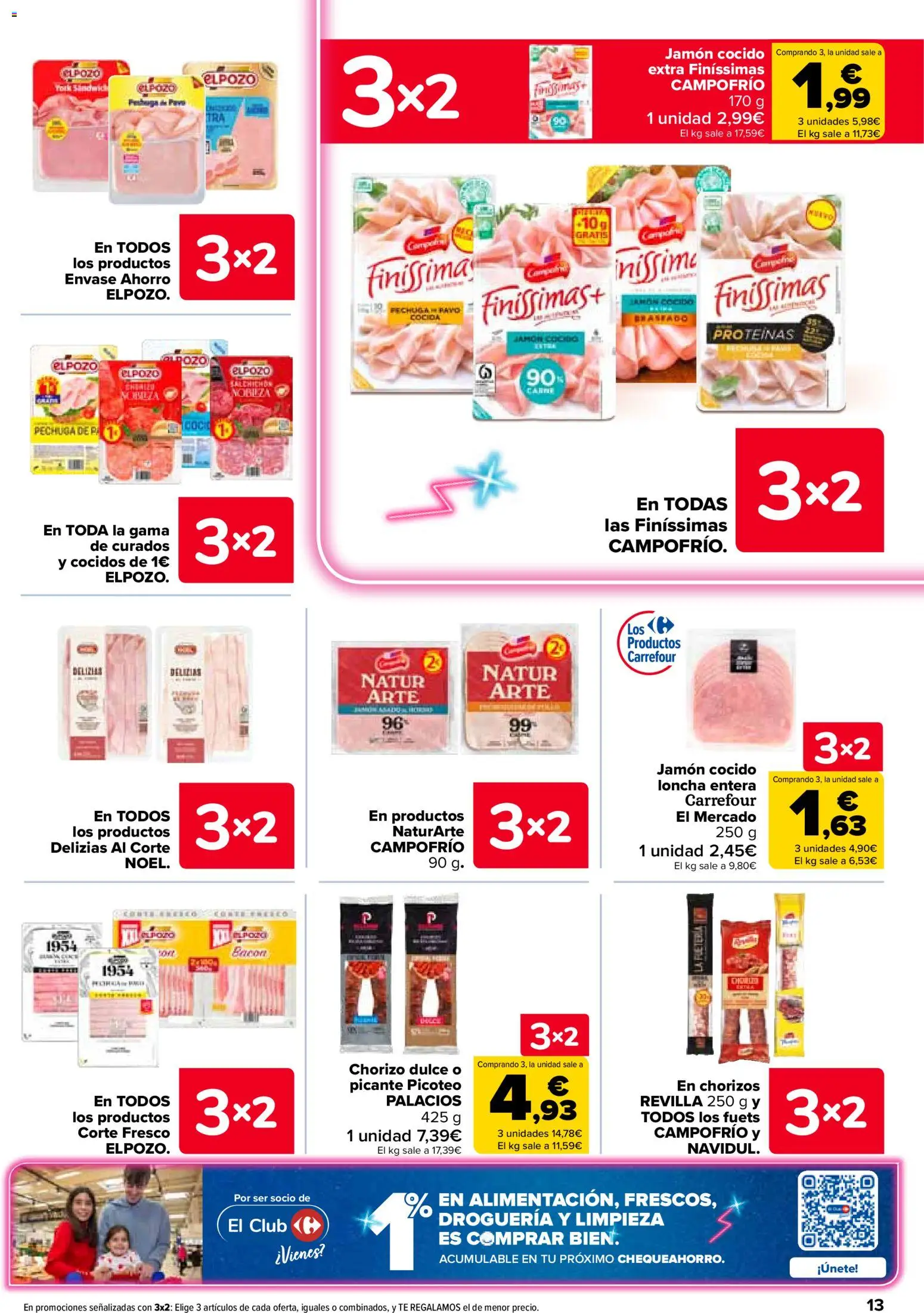 Carrefour folleto │ válido desde el 07.04.2026 | Página: 13 | Productos: Jamón, Jamón cocido