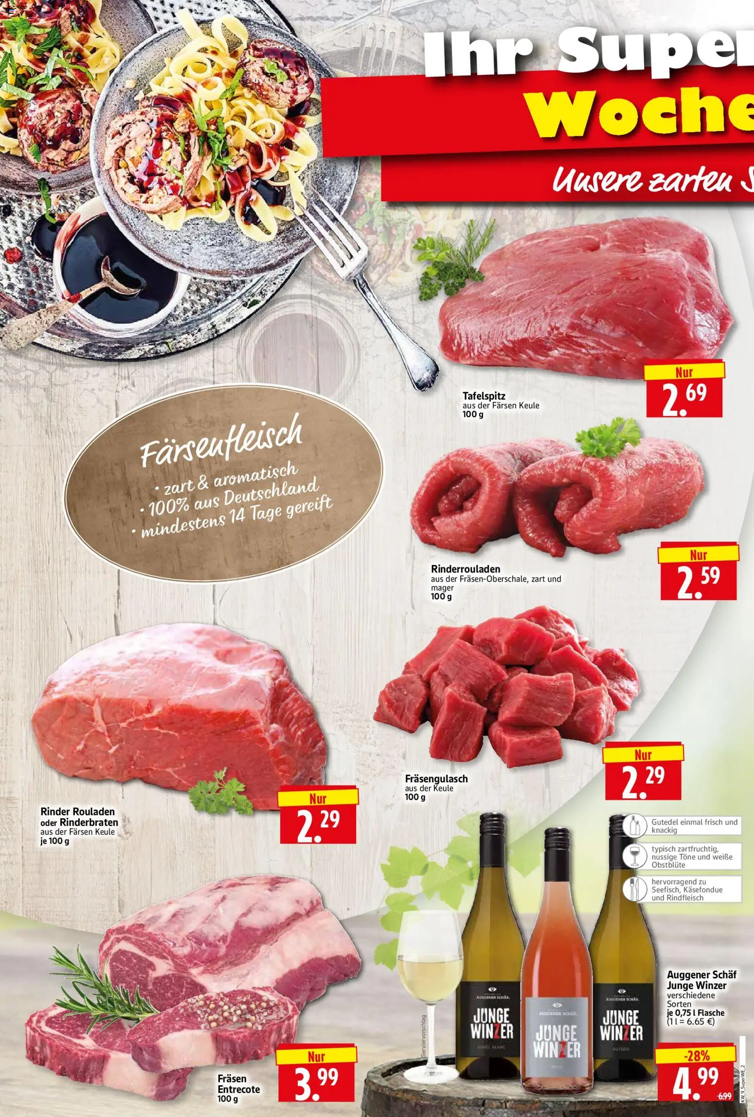 HERKULES Sonderbeilage – gültig ab 26.02.2026 | Seite: 2 | Produkte: Rinderrouladen, Rinderbraten, Tafelspitz, Entrecote