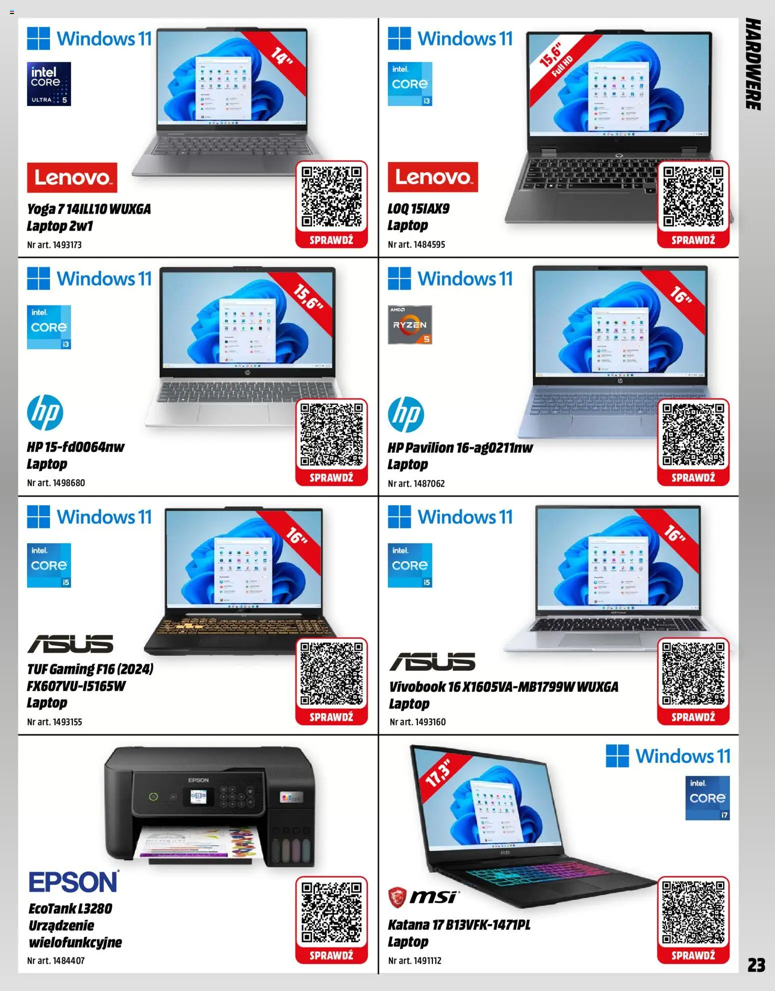 Media Markt promocje od 01.12.2025 | Strona: 23 | Produkty: Laptop