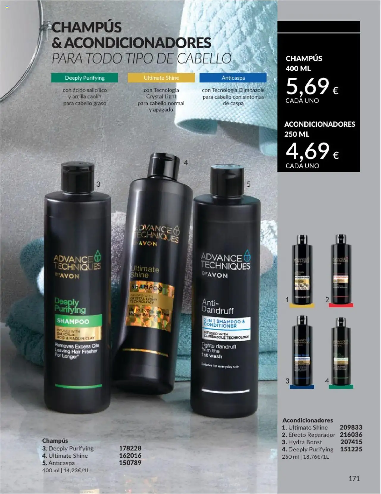 Catálogo AVON campaña 6 │ válido desde el 01.06.2025 | Página: 171 | Productos: Champú, Acondicionador