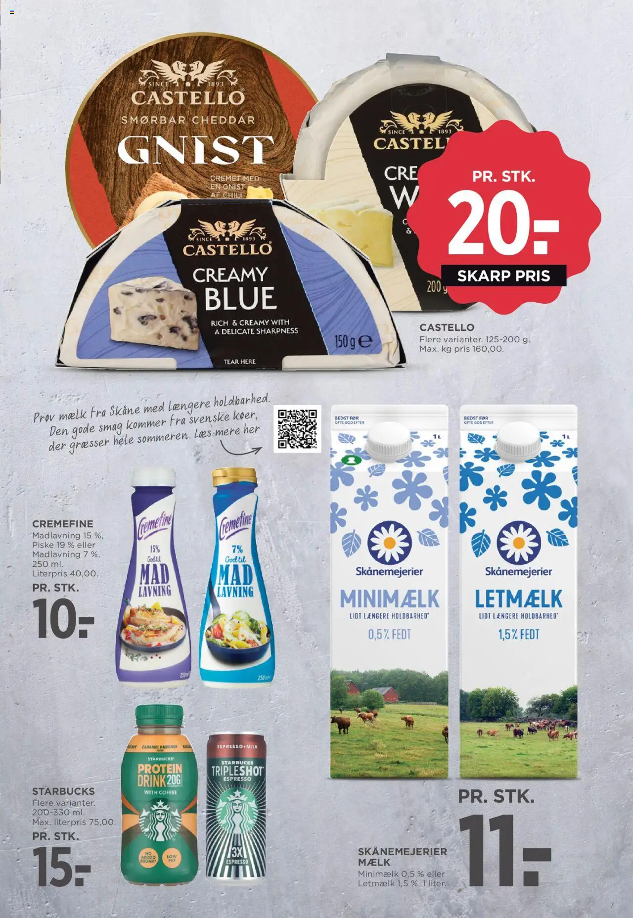 Meny Tilbudsavis gyldig fra 04.07.2025 | Side: 11 | Produkter: Mælk, Cheddar, Jogo de ferramentas