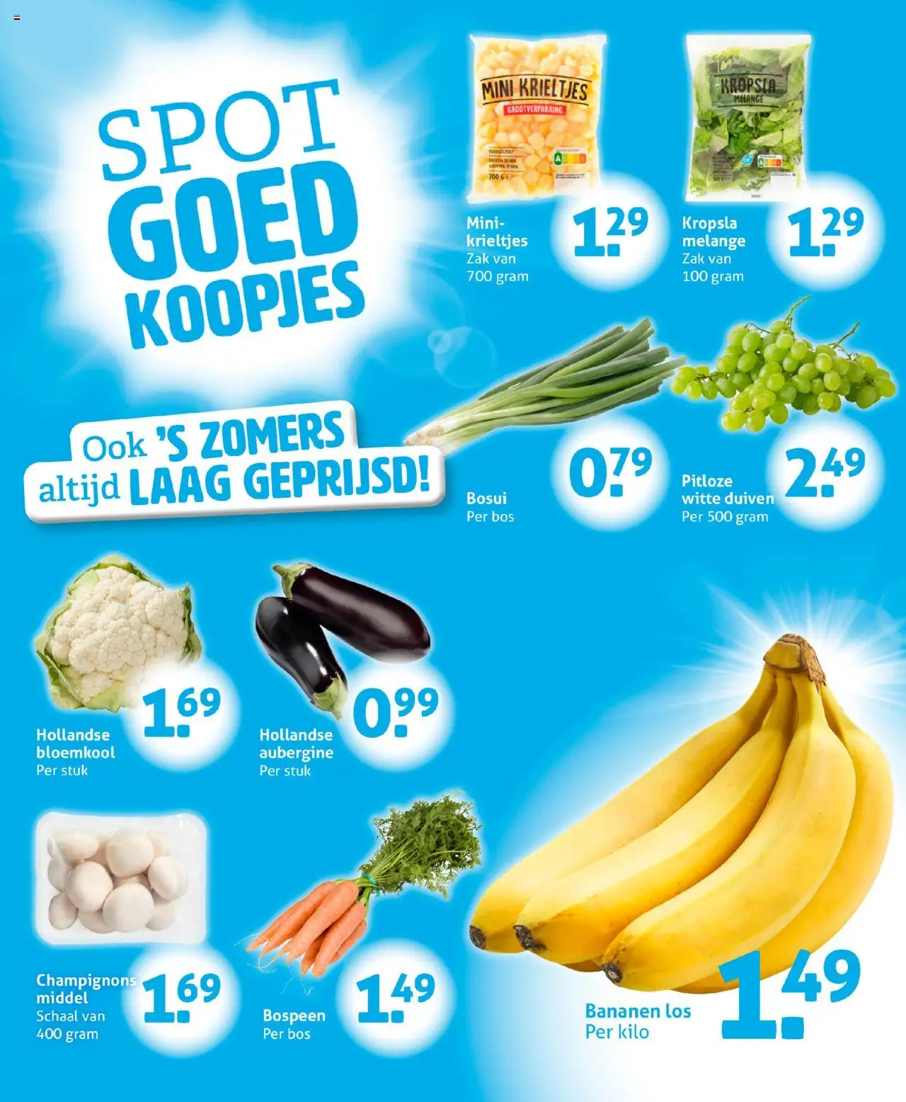  | Pagina: 11 | Producten: Bloemkool, Bananen, Schaal, Zak