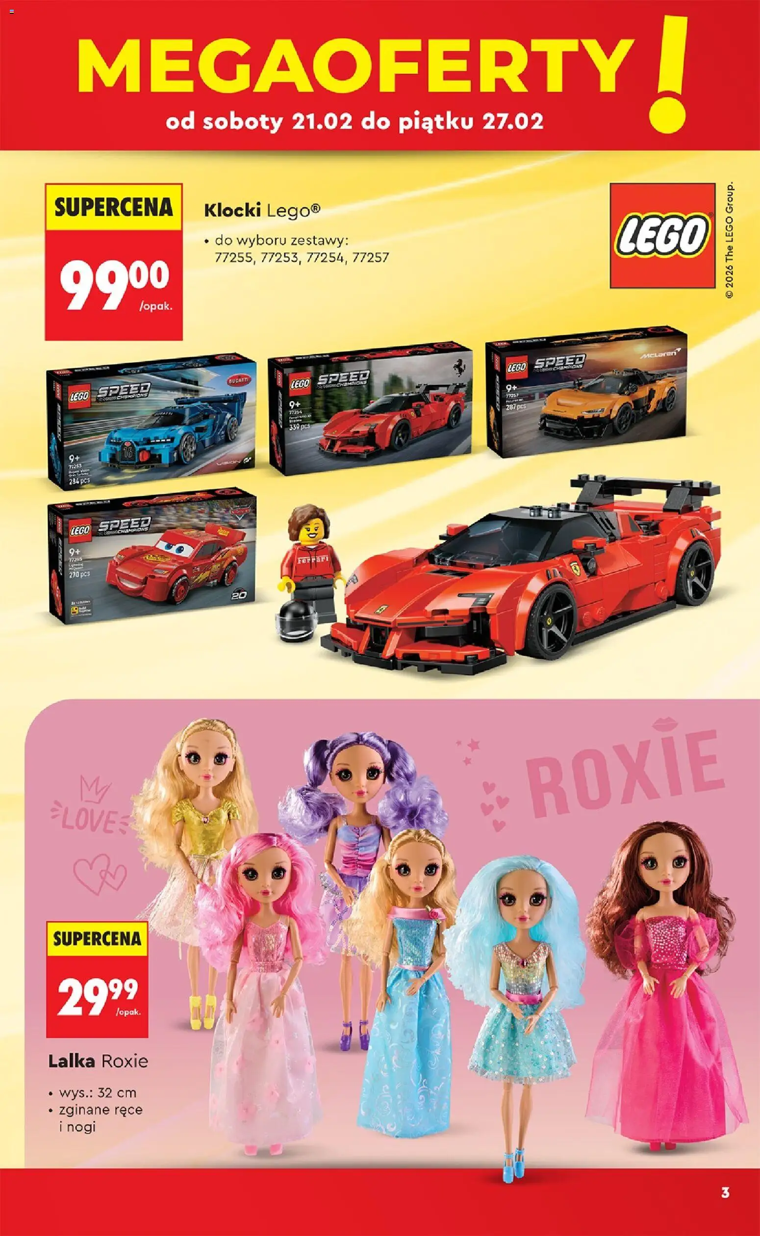 Biedronka Polsko leták - Hity i inspiracje od 21.02.2026 | Strana: 3 | Produkty: LEGO, Pes