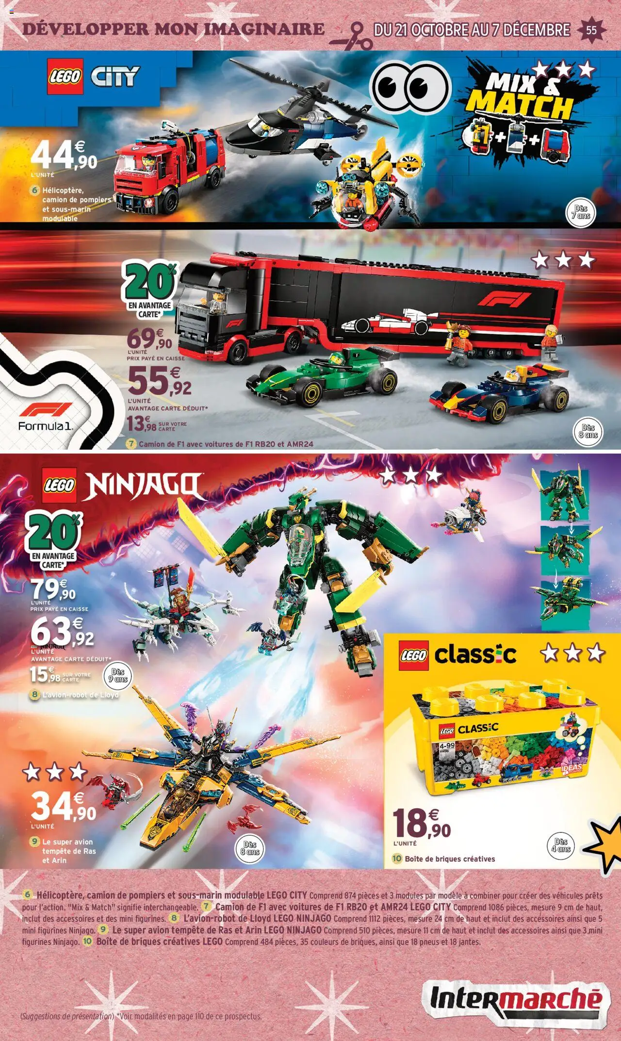 {H1} | Page: 55 | Produits: Légo, Pneus, Briques, Figurines