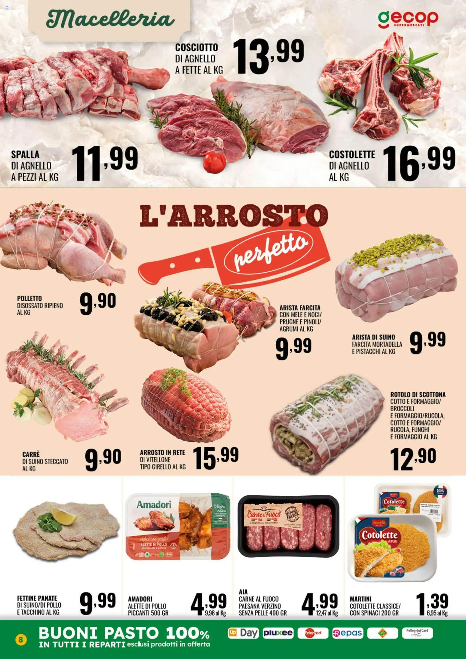 Volantino GECOP del 23.03.2026 | Pagina: 8 | Prodotti: Mele, Tacchino, Agrumi, Polo