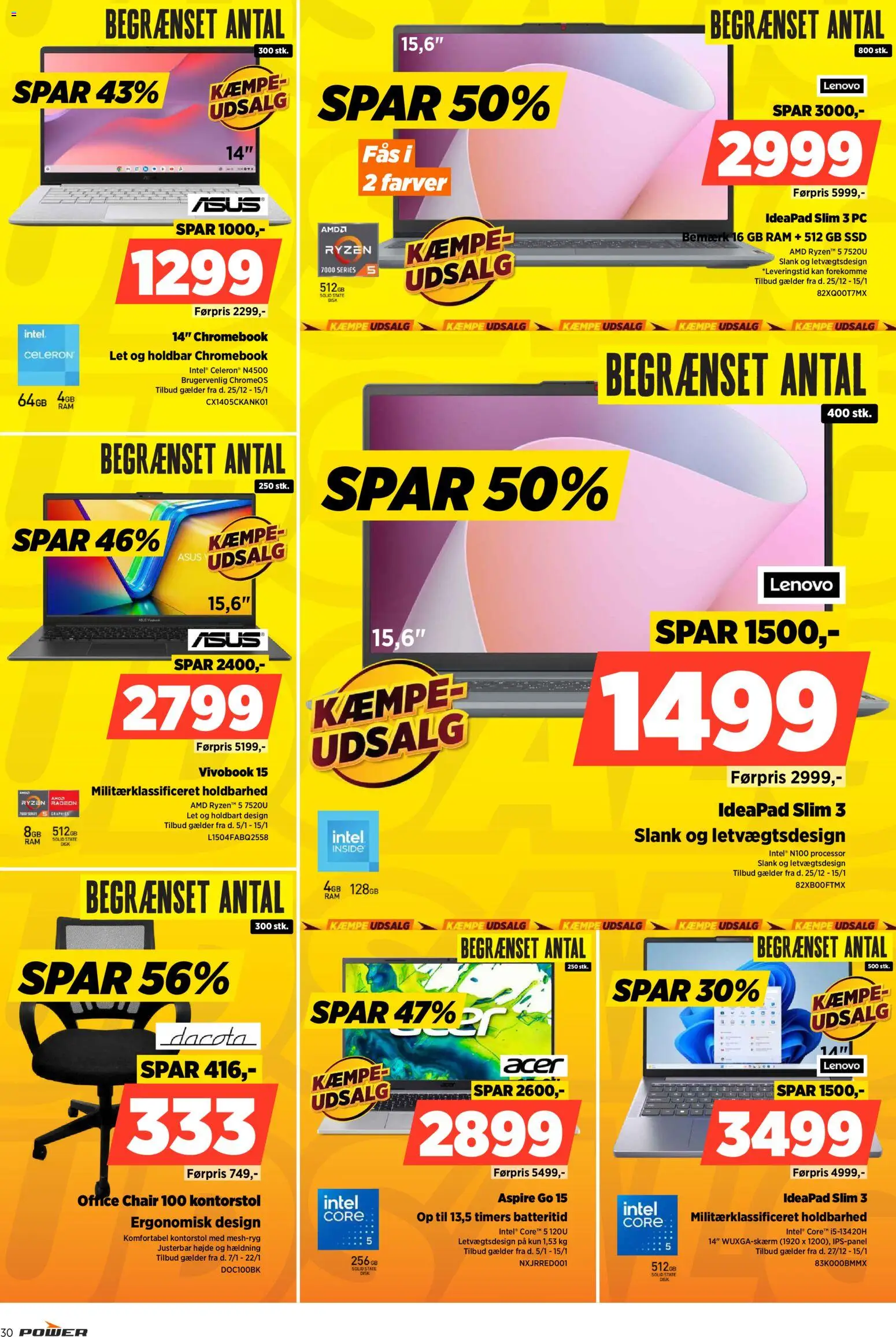 Power tilbudsavis – gyldig fra 09.01.2026 | Side: 30 | Produkter: Processor, RAM, PC, SSD