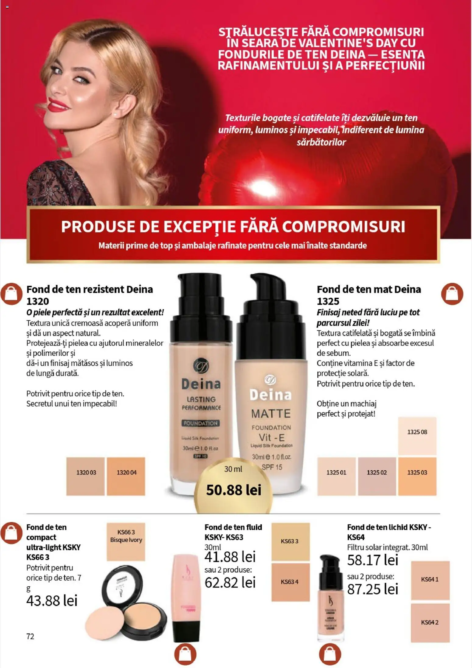 Noul catalog Lady’s – valabil de la 05.01.2026 | Pagină: 74 | Produse: Fond de ten, Tavuk suyu, Top, Machiaj