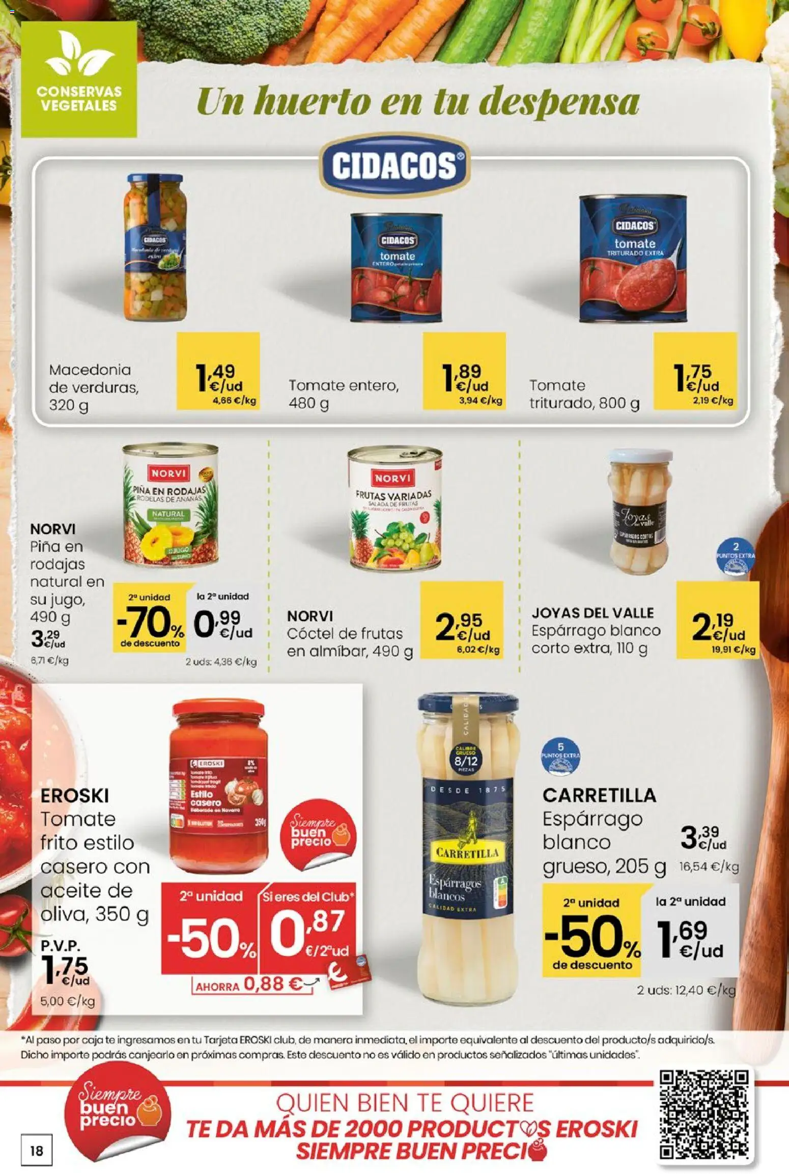 Eroski - Quen ben te quere farache aforrar │ válido desde el 15.01.2026 | Página: 18 | Productos: Νερό καρύδας, Piña, Té, Caja