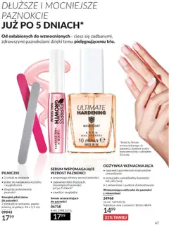 Avon Katalog 07 2025 od 01.07.2025 | Strona: 67 | Produkty: Odżywka, Odżywka do paznokci