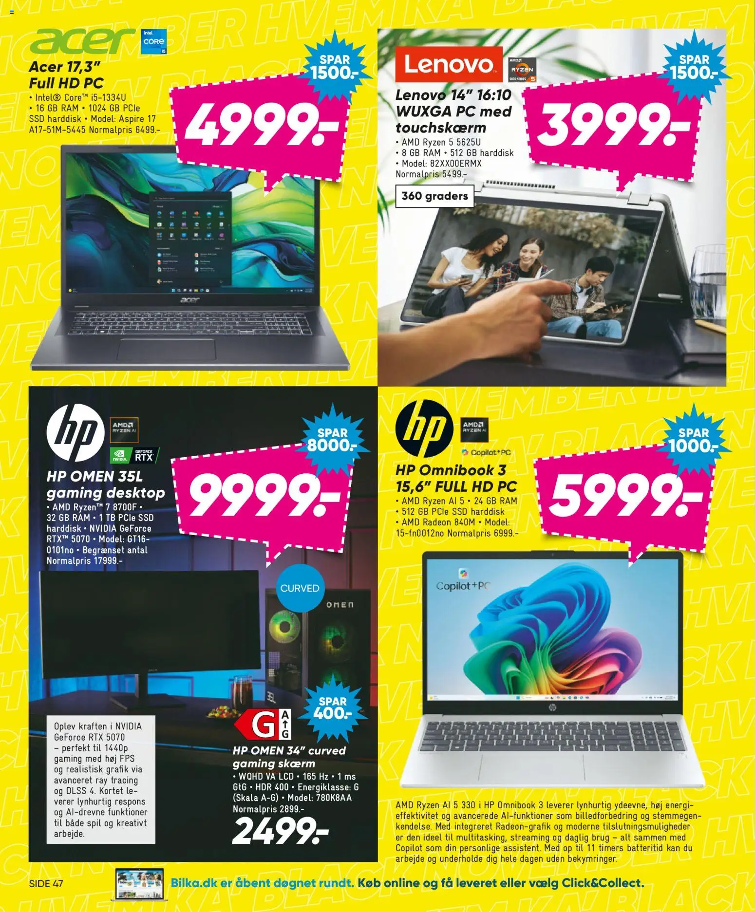 Bilka tilbudsavis – gyldig fra 21.11.2025 | Side: 25 | Produkter: RAM, Skærm, PC, SSD