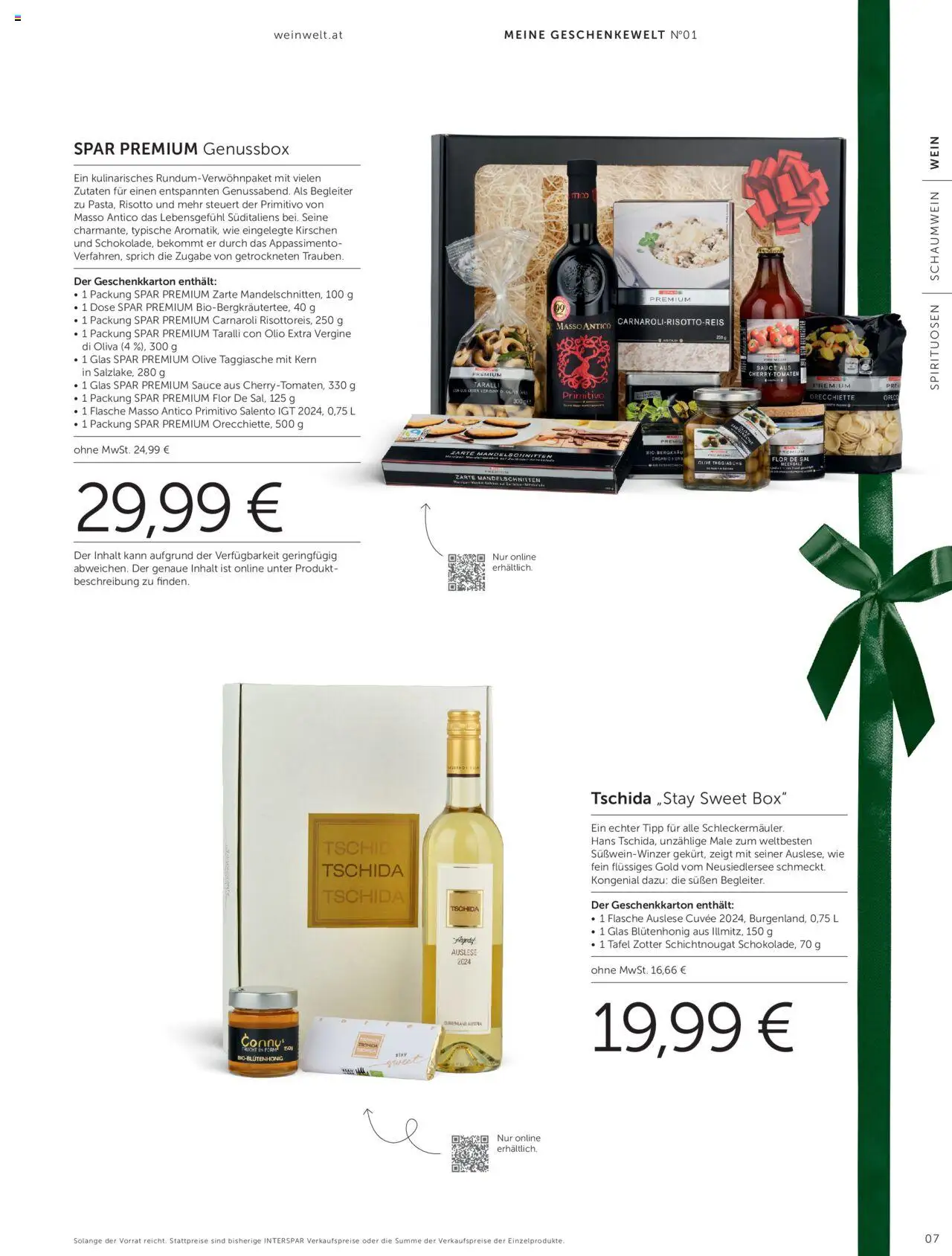 Interspar Geschenkewelt  gültig ab 08.10.2025 | Seite: 7 | Produkte: Box, Wein