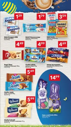 Pogląd oferty "Lewiatan gazetka - Bydgoszcz" - ważna od 26.03.2026 | Strona: 11 | Produkty: Żelki haribo, Czekolady, Kakao, Żelki