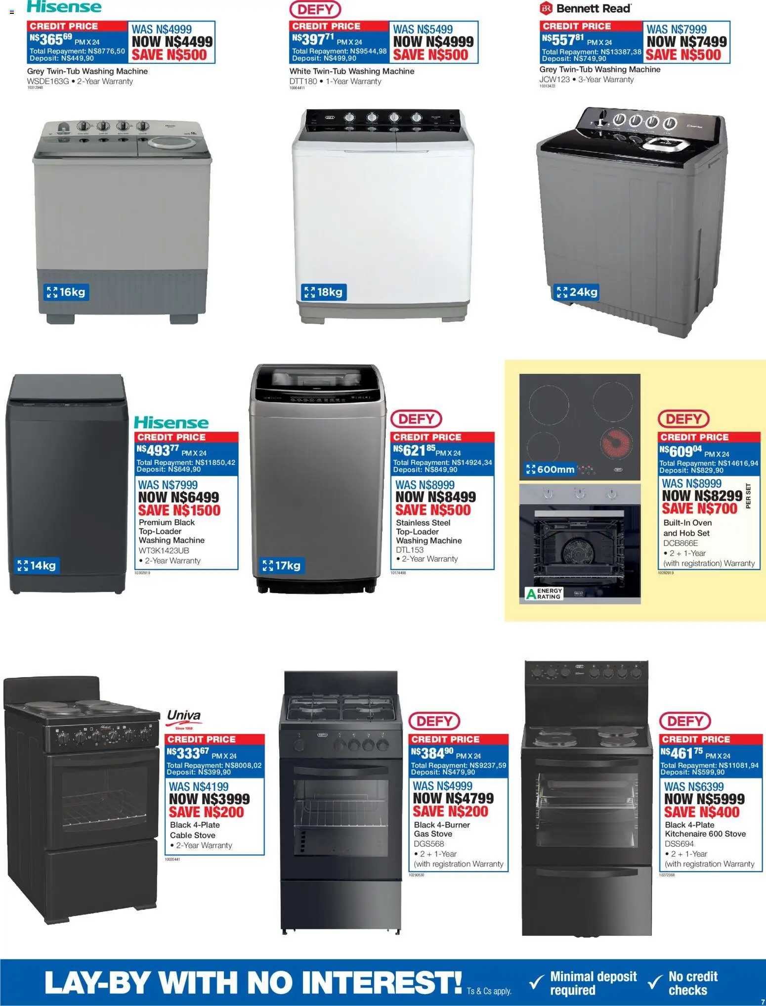 New OK Furniture catalogue – valid from 27.12.2025 | Page: 7 | Products: Washing machine, Hob, Stove, Gas stove