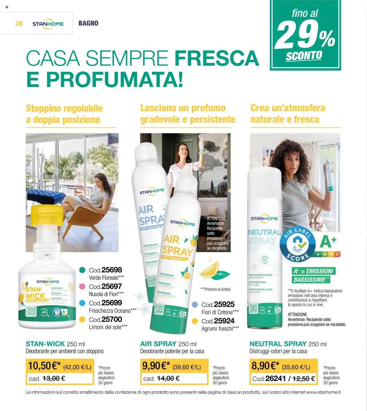 Volantino Stanhome del 05.08.2025 | Pagina: 36 | Prodotti: Deodorante, Agrumi, Bagno, Profumo