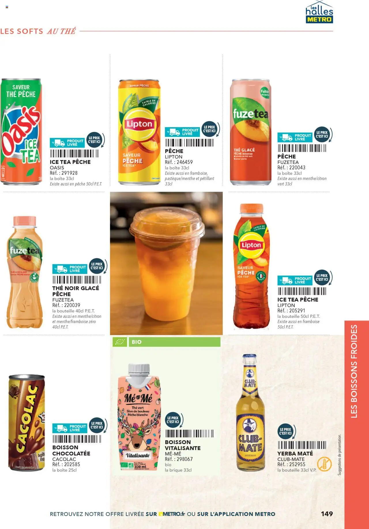  | Page: 149 | Produits: Pêche, Thé glacé, Thé, Livre