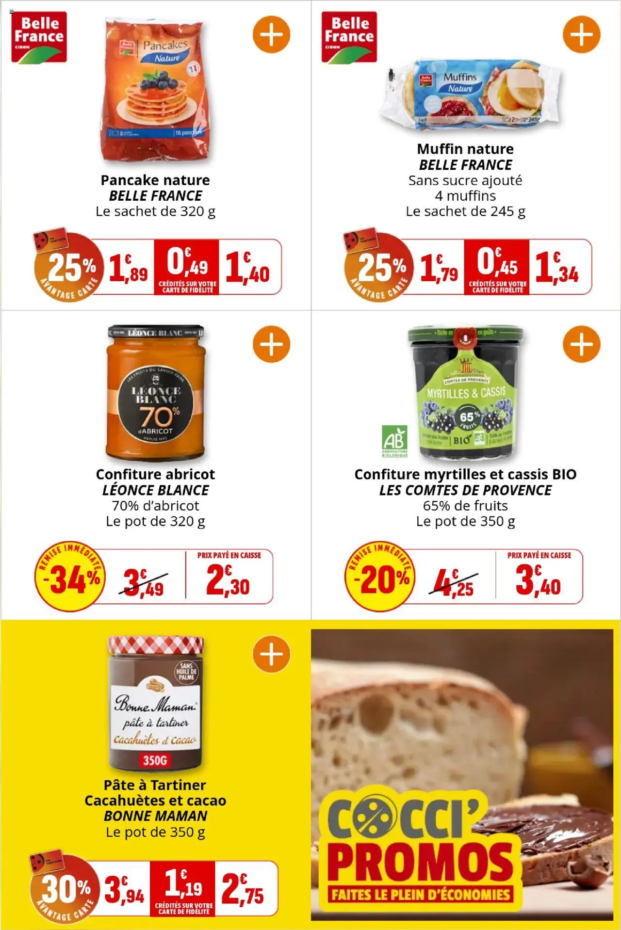  | Page: 17 | Produits: Abricot, Myrtilles, Pâte à tartiner, Huile